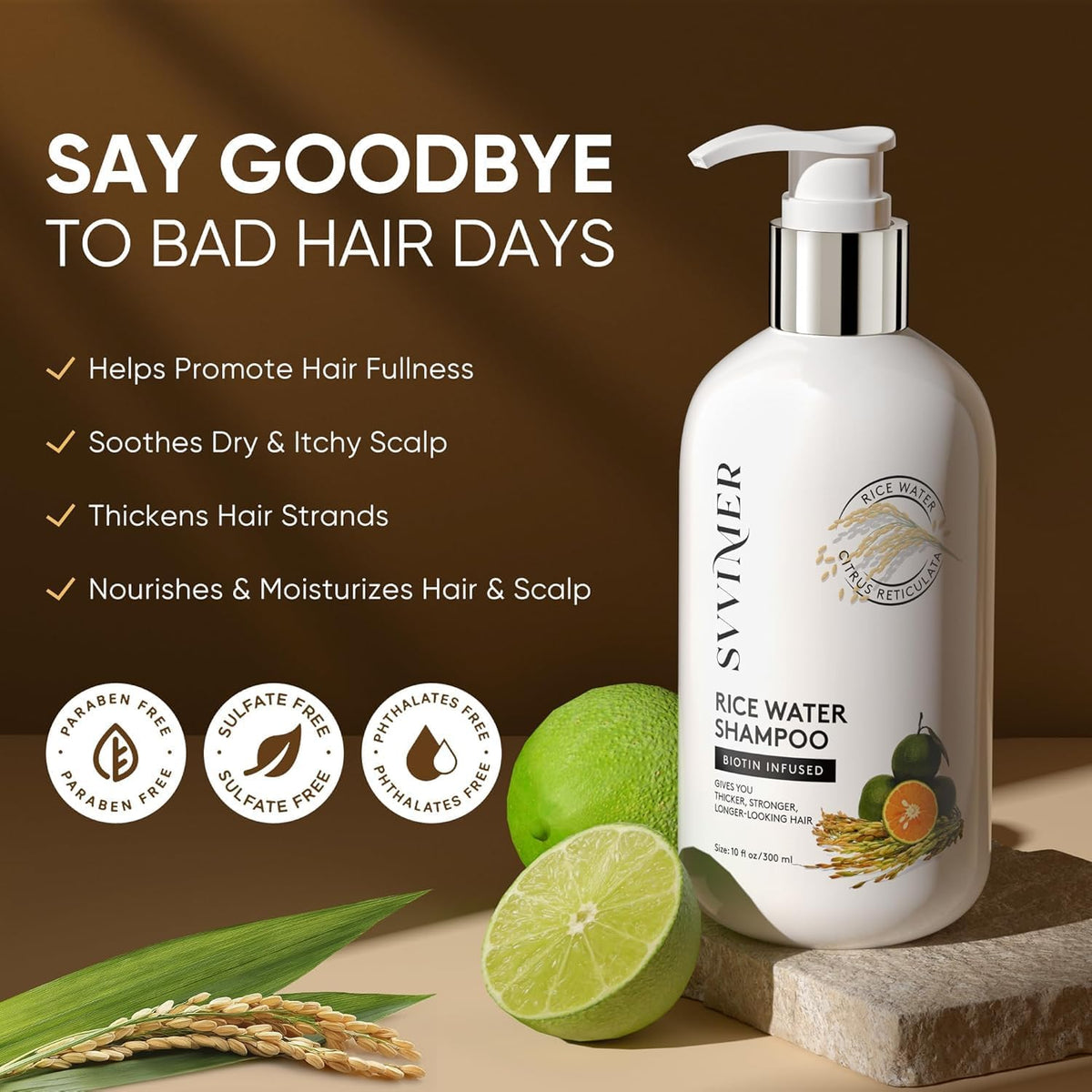 Svvimer shampoo texture foam close-up showing creamy lather for gentle cleansing