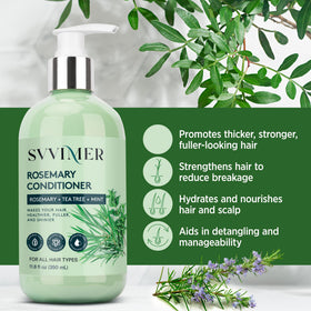 Svvimer creamy conditioner pour showing texture and hydration