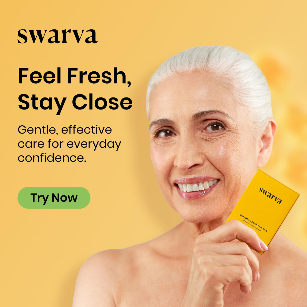 Swarva bathroom lifestyle setting implying daily use and discreet odor control