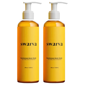 Swarva front packaging showing persimmon wash and clear labeling for odor control