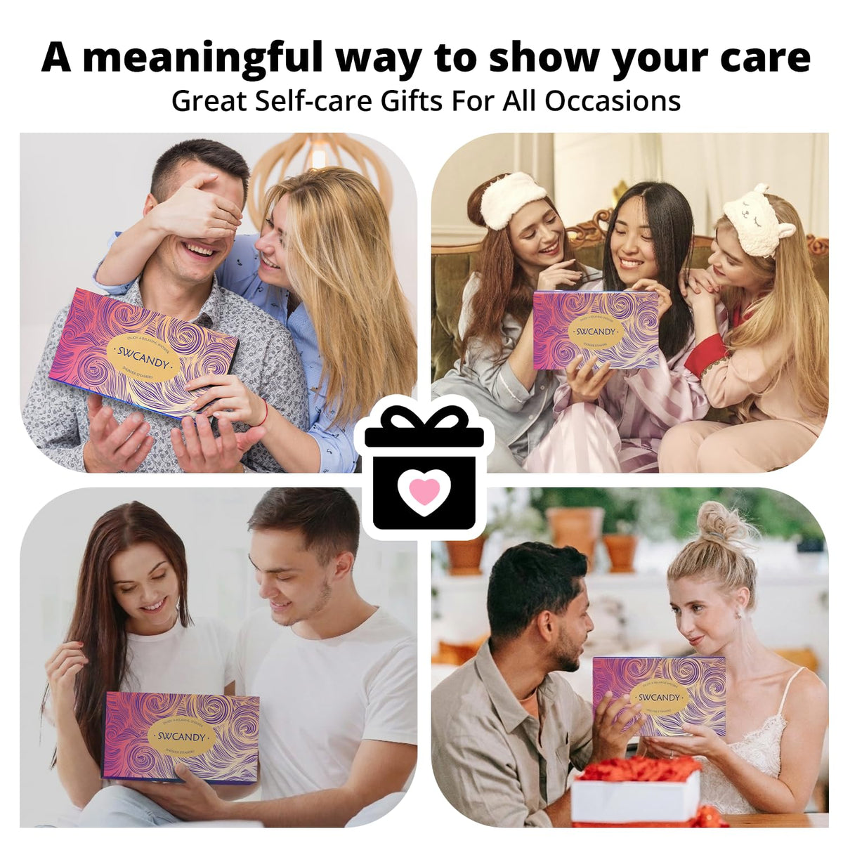 SWCANDY lifestyle bathroom setting showing relaxing atmosphere for self-care moments