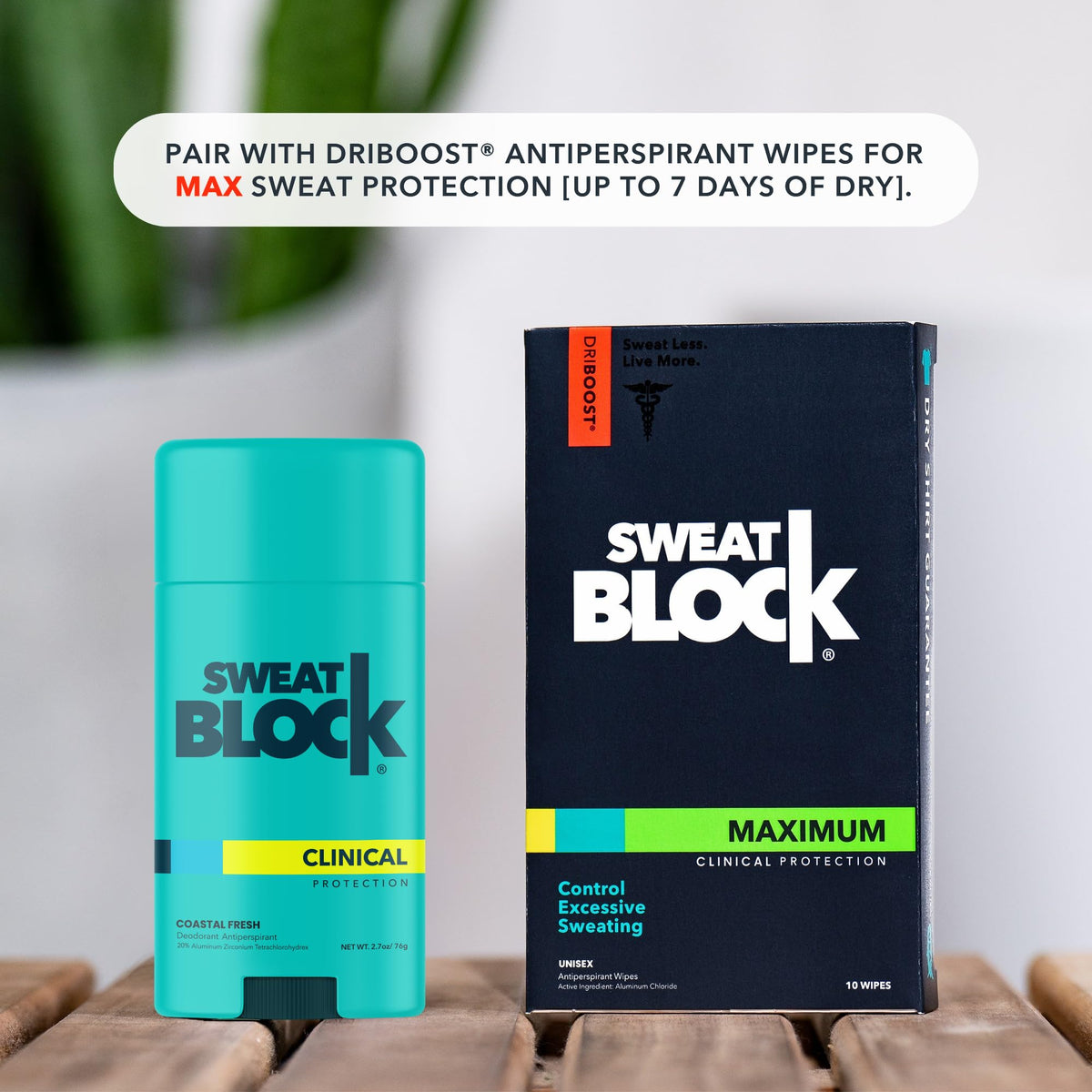 SweatBlock inside a travel pouch showing portability and everyday readiness