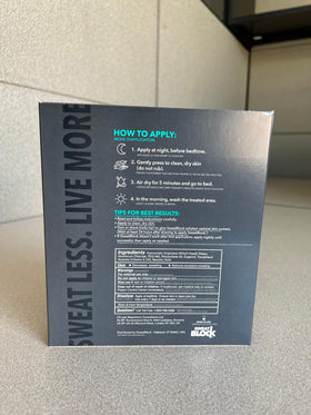 SweatBlock compact pack in pocket for travel-ready sweat protection convenience