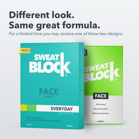 SweatBlock close-up of wipe texture highlighting gentle formula benefit