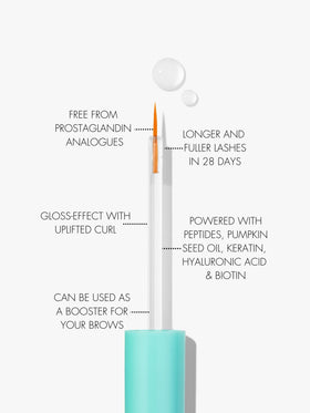 SWEED applied to upper lash base on model, demonstrates easy nightly use benefit