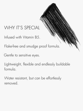 SWEED Cloud Mascara size and scale with hand holding tube to show compact travel-friendly benefit