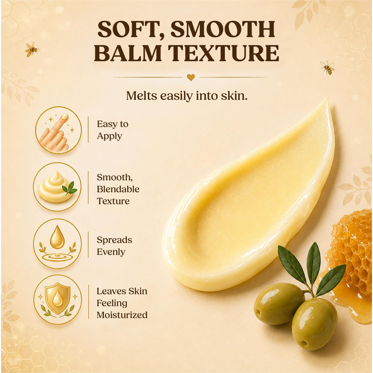 Sweet Bee Naturals label detail showing ingredient list and clean formulation benefit