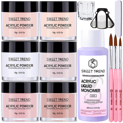 SWEET TREND front packaging showing full beginner acrylic kit benefits