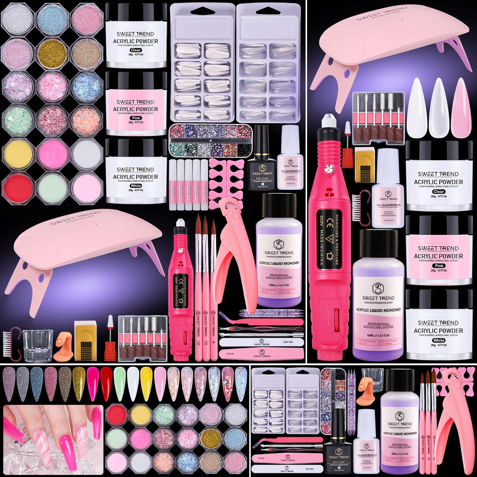 SWEET TREND full kit flatlay showing complete starter set and convenience