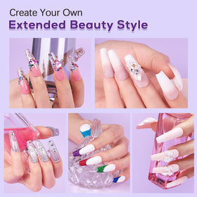 SWEET TREND hand comparison showing scale and realistic tip sizing benefit