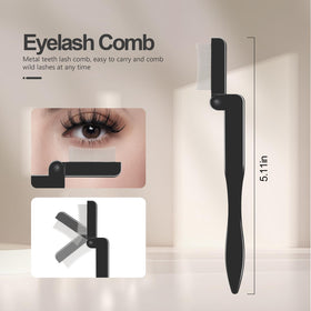 SWEET VIEW angled brow brush with spoolie showing precise filling and natural blending benefit