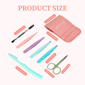SWEET VIEW brow razor detail highlighting slim blade for clean lines