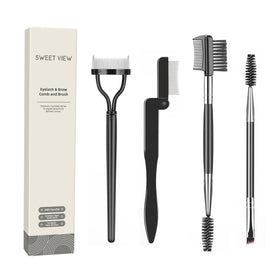 SWEET VIEW front view of the four-piece tool kit showing organized tools and durable handles