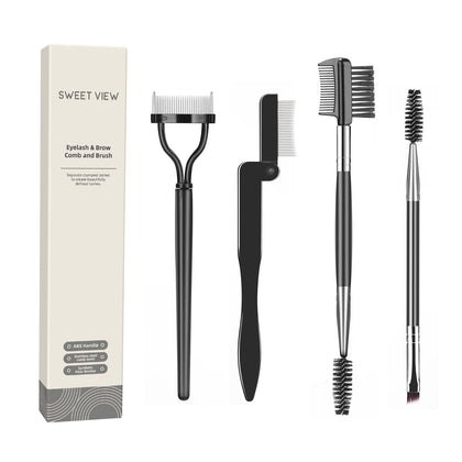 SWEET VIEW front view of the four-piece tool kit showing organized tools and durable handles