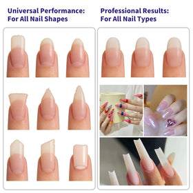 SWEET VIEW in use filing acrylic nails for fast shaping and edge control