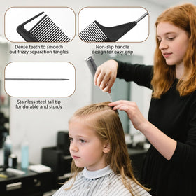 SWEET VIEW brush smoothing a ponytail for frizz control and sleek finish