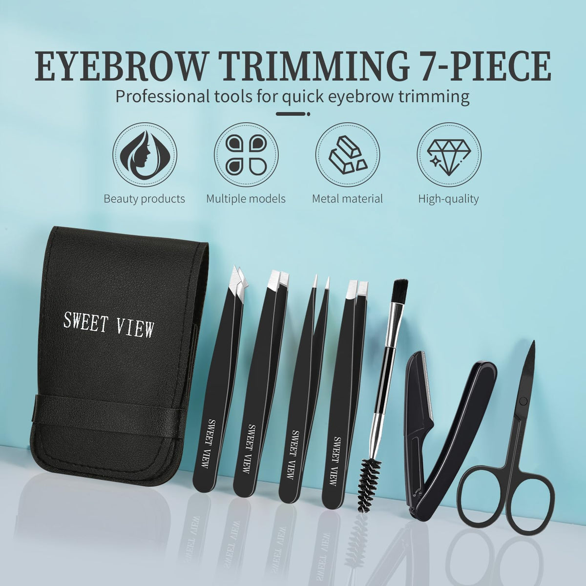 SWEET VIEW PU leather pouch protecting tools for travel