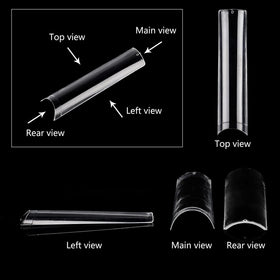 SWETIDY tips beside a ruler showing XL length and no C-curve for scale clarity