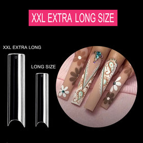 SWETIDY in-salon application pressing tip onto nail, speeds professional service