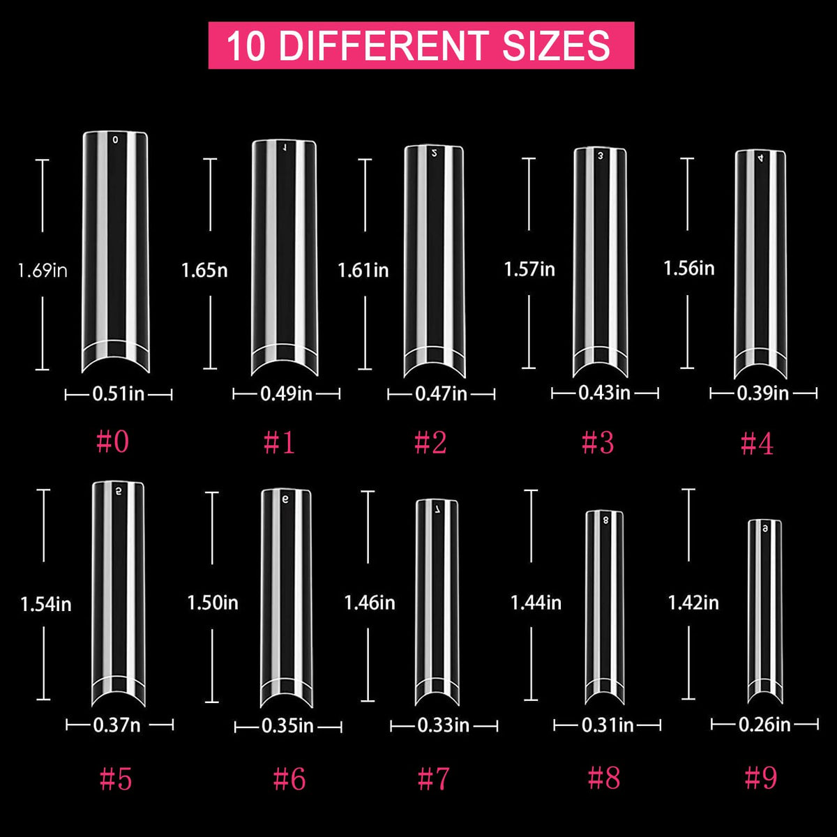 SWETIDY tip beside ruler illustrating XXL length and shaping potential
