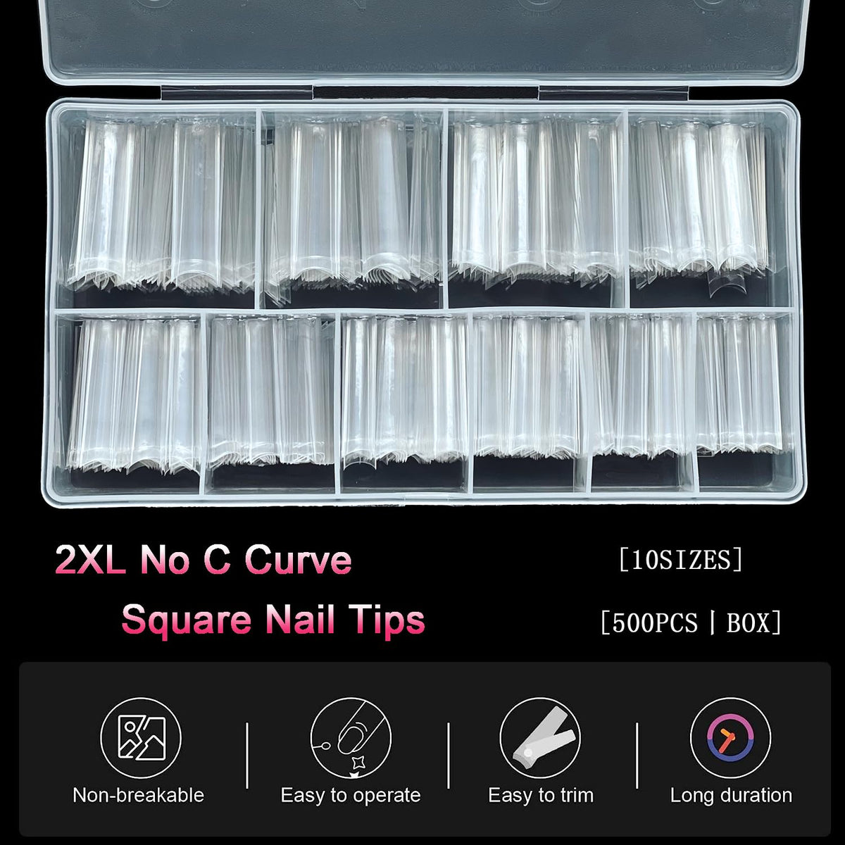 SWETIDY close-up of tip edge highlighting smooth texture and easy bonding