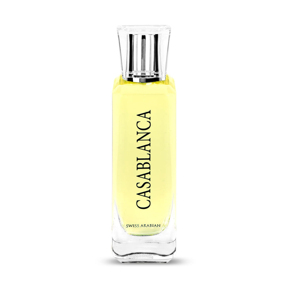 Swiss Arabian Casablanca front bottle showing elegant packaging and instant appeal