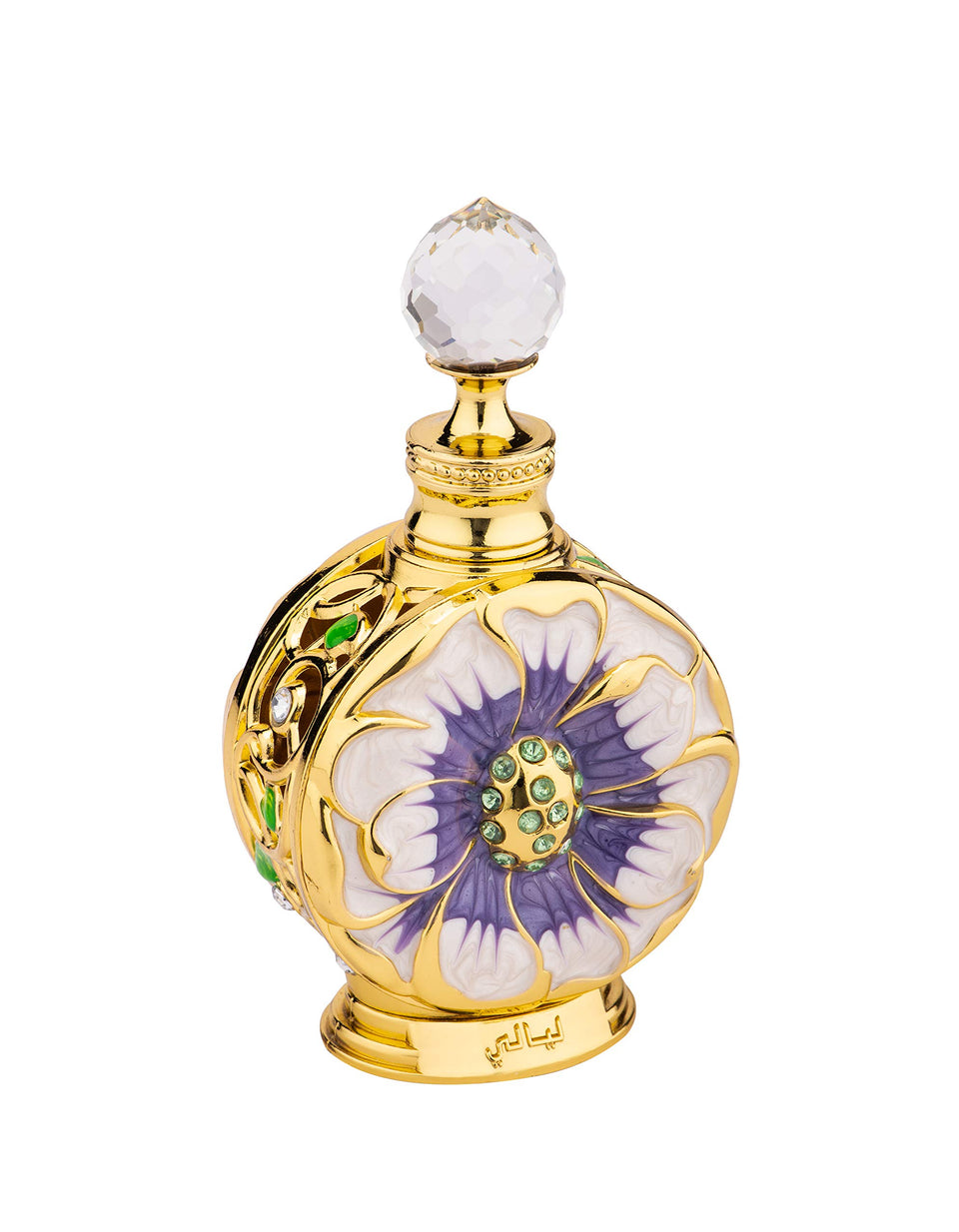 Swiss Arabian Layali front bottle showing elegant label and compact size, ideal for travel