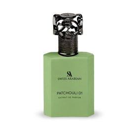 Swiss Arabian front bottle view showing elegant design and premium look