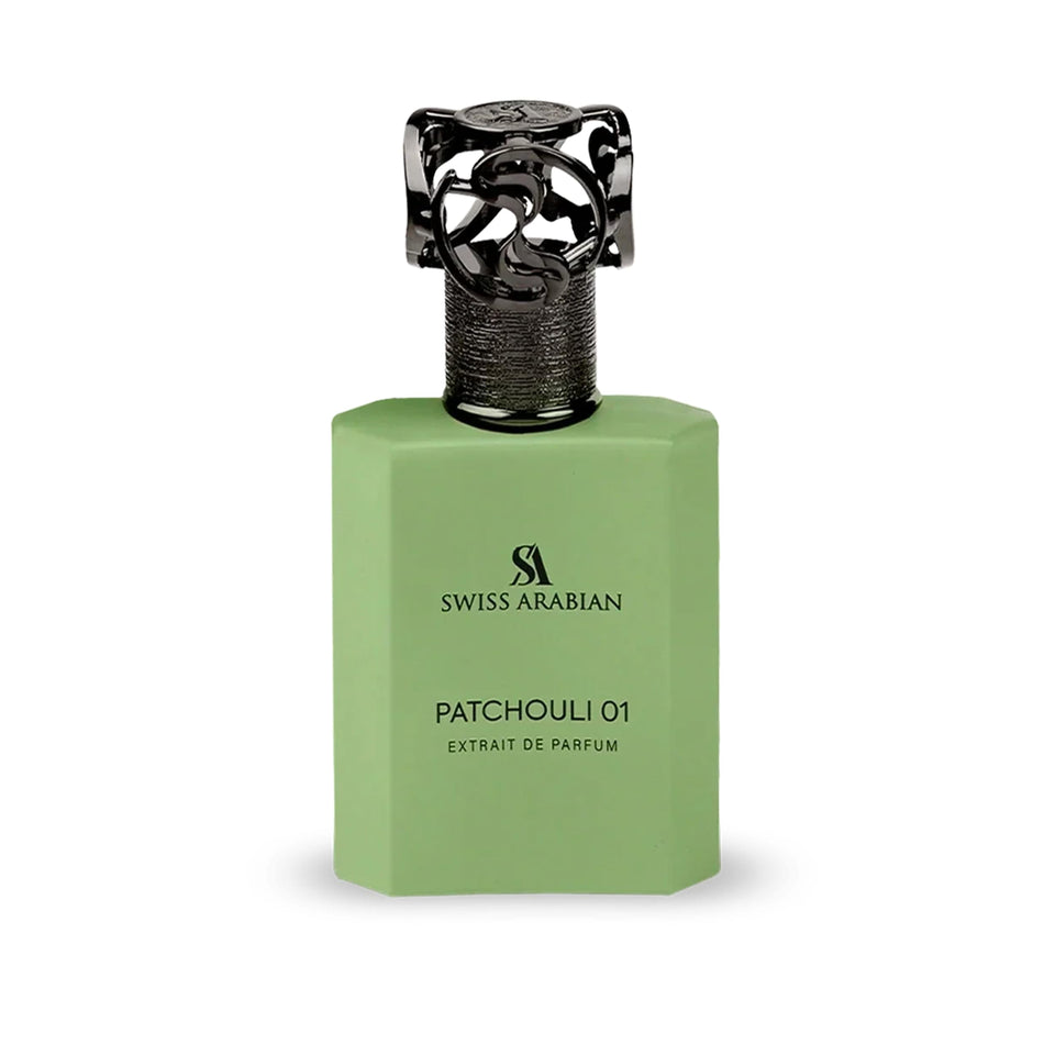 Swiss Arabian front bottle view showing elegant design and premium look