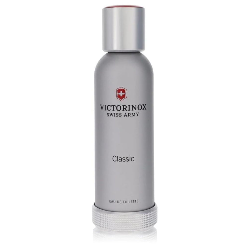 Swiss Army Classic front bottle showing clean design and easy testing benefit