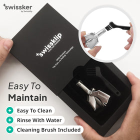 Swissklip Swissker angled handle highlighting ergonomic grip benefit