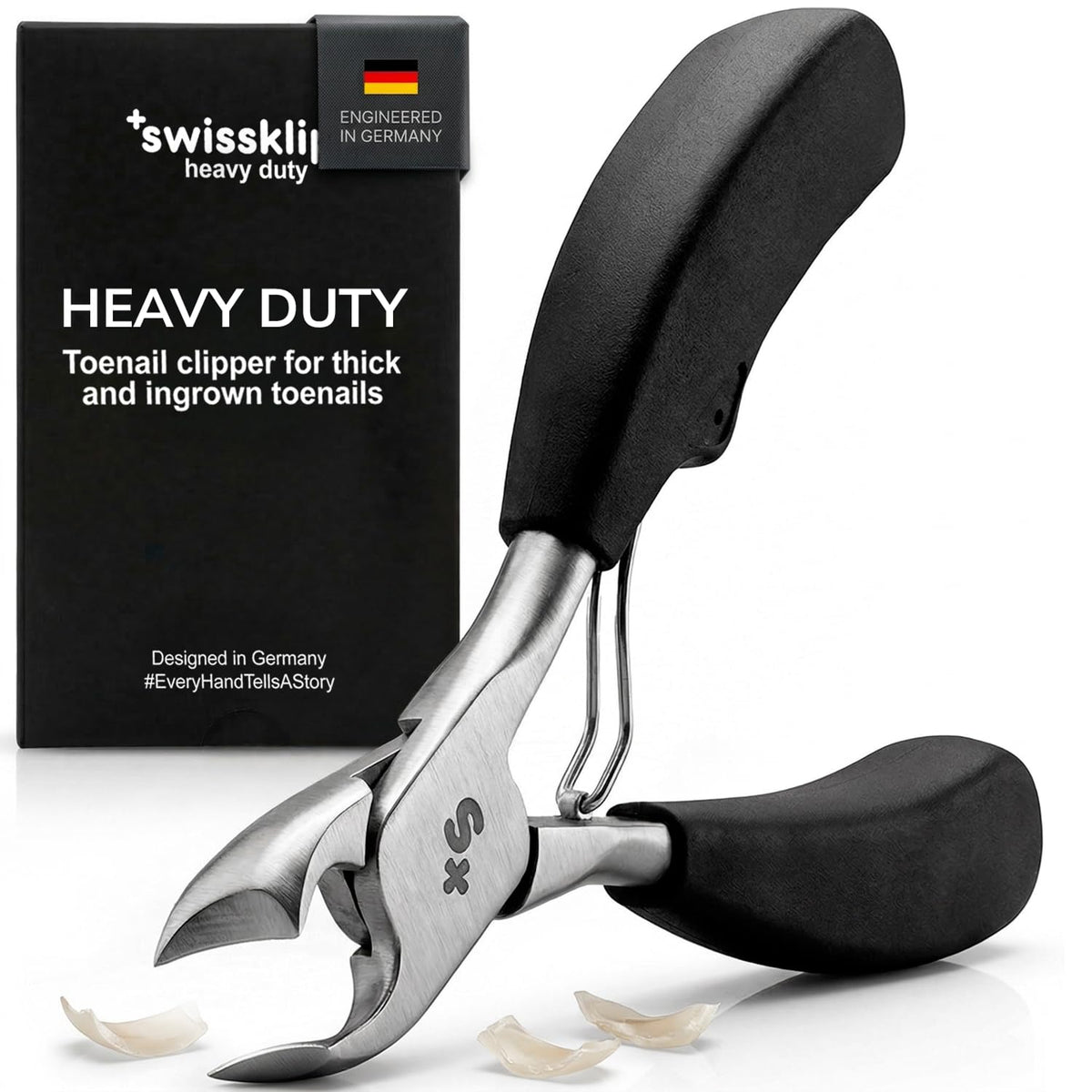 Swissklip Swissker front view showing robust toe nail clipper for reliable cuts