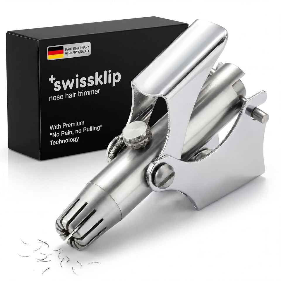 Swissklip Swissker front view showing compact trimmer for precise grooming