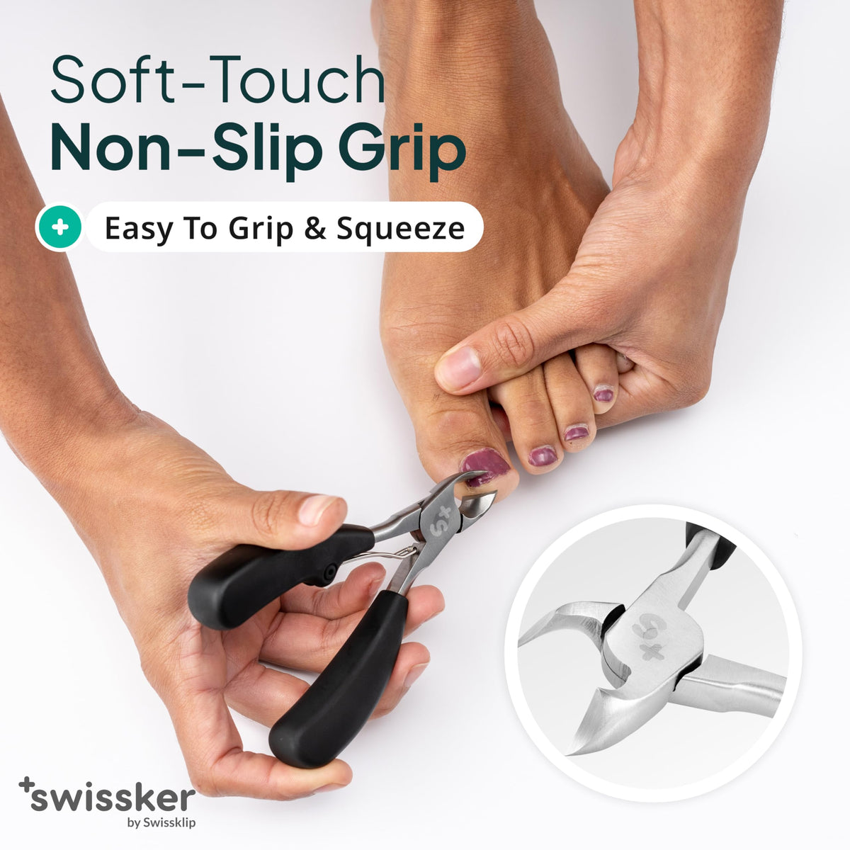 Swissklip Swissker scale comparison demonstrating size and reach advantage