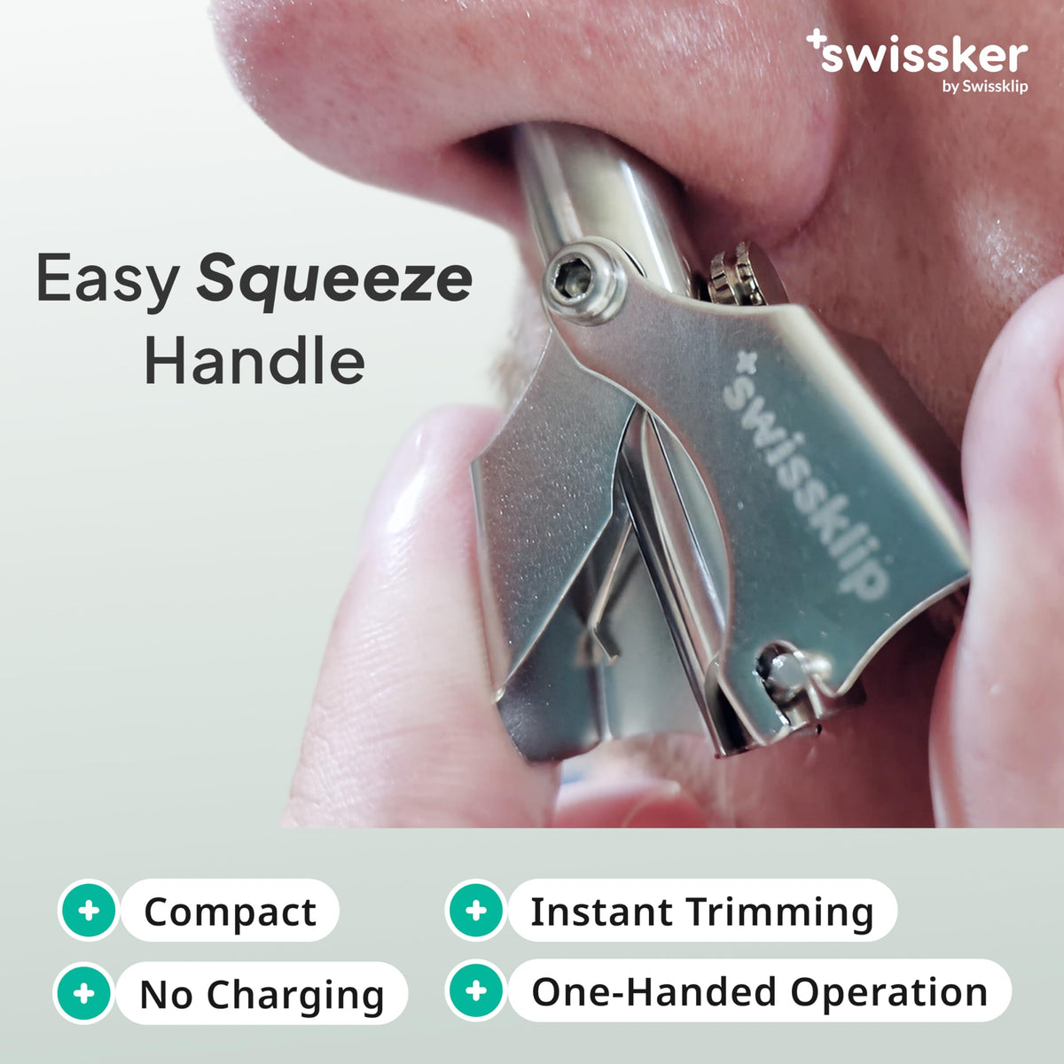 Swissklip Swissker stainless steel blades detail for sharp, smooth cuts