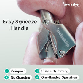 Swissklip Swissker stainless steel blades detail for sharp, smooth cuts