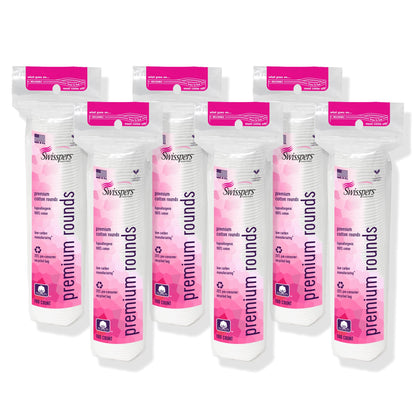 Swisspers front packaging showing resealable pouch and pad count benefit