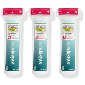 Swisspers front packaging showing three resealable pouches and benefit of value pack