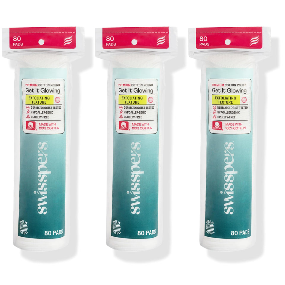 Swisspers front packaging showing three resealable pouches and benefit of value pack