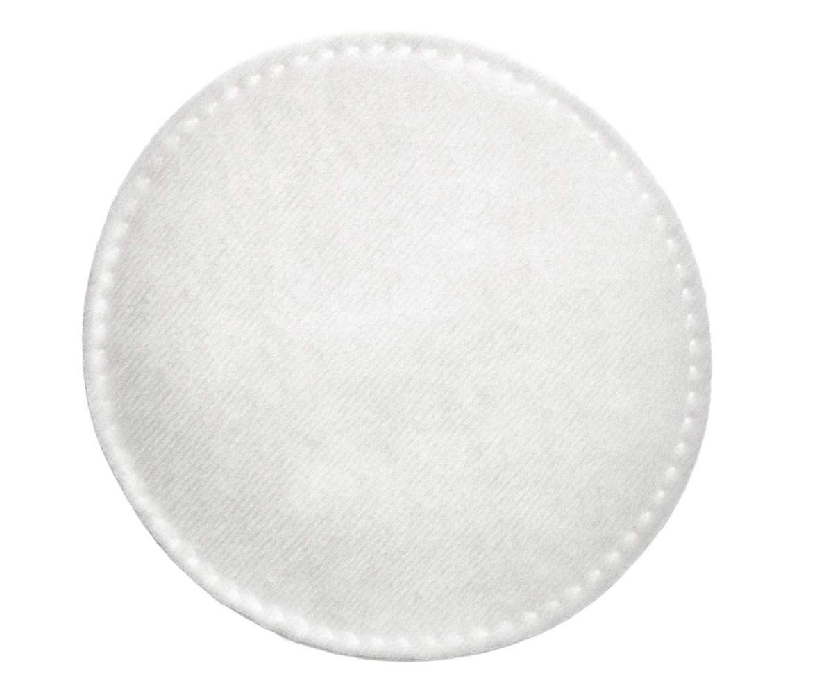 Swisspers cotton round in hand removing eye makeup cleanly and quickly