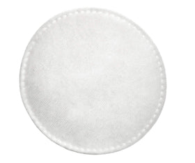 Swisspers cotton round in hand removing eye makeup cleanly and quickly