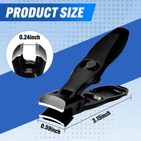 Swocky clippers held in hand showing ergonomic TPR grip for comfortable control benefit