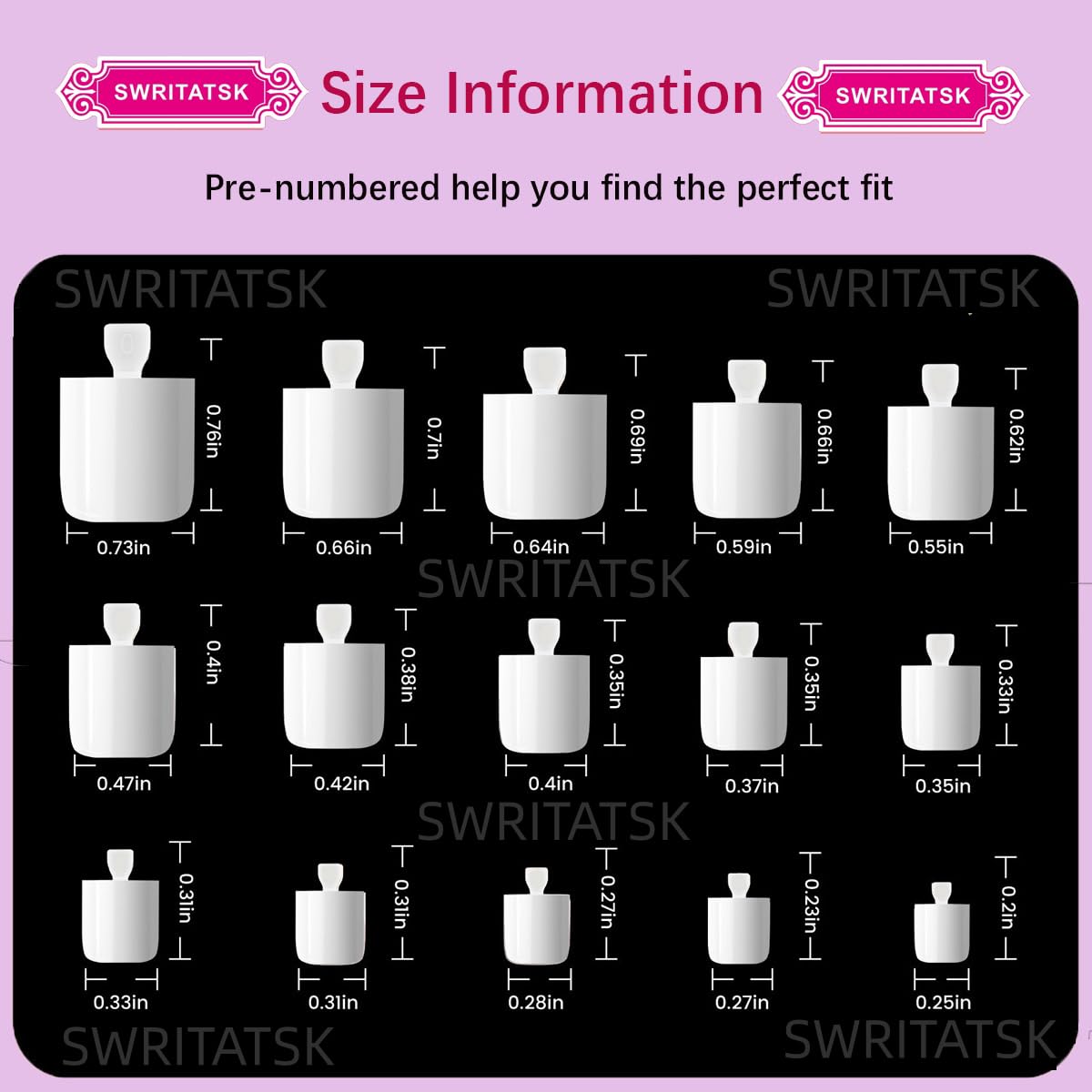 SWRITATSK close-up of ultra-smooth white nail surface highlighting durable gel effect