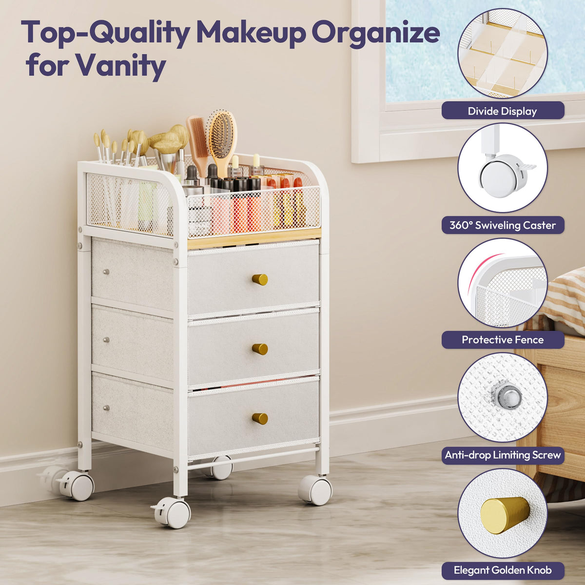 SWTYMIKI styled vanity lifestyle scene blending with modern decor