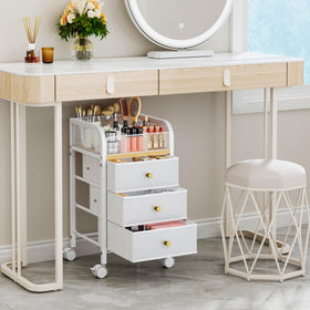 SWTYMIKI top compartment detail with brushes and bottles for quick access