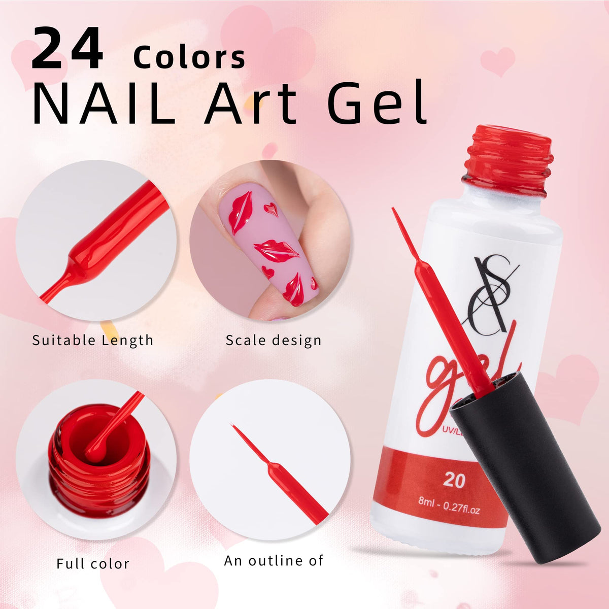SXC swirl nail art demo on tips using liner for intricate marbling and decorative accents