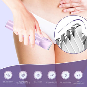 SXIOQI trimmer used in shower to show waterproof convenience and easy rinsing