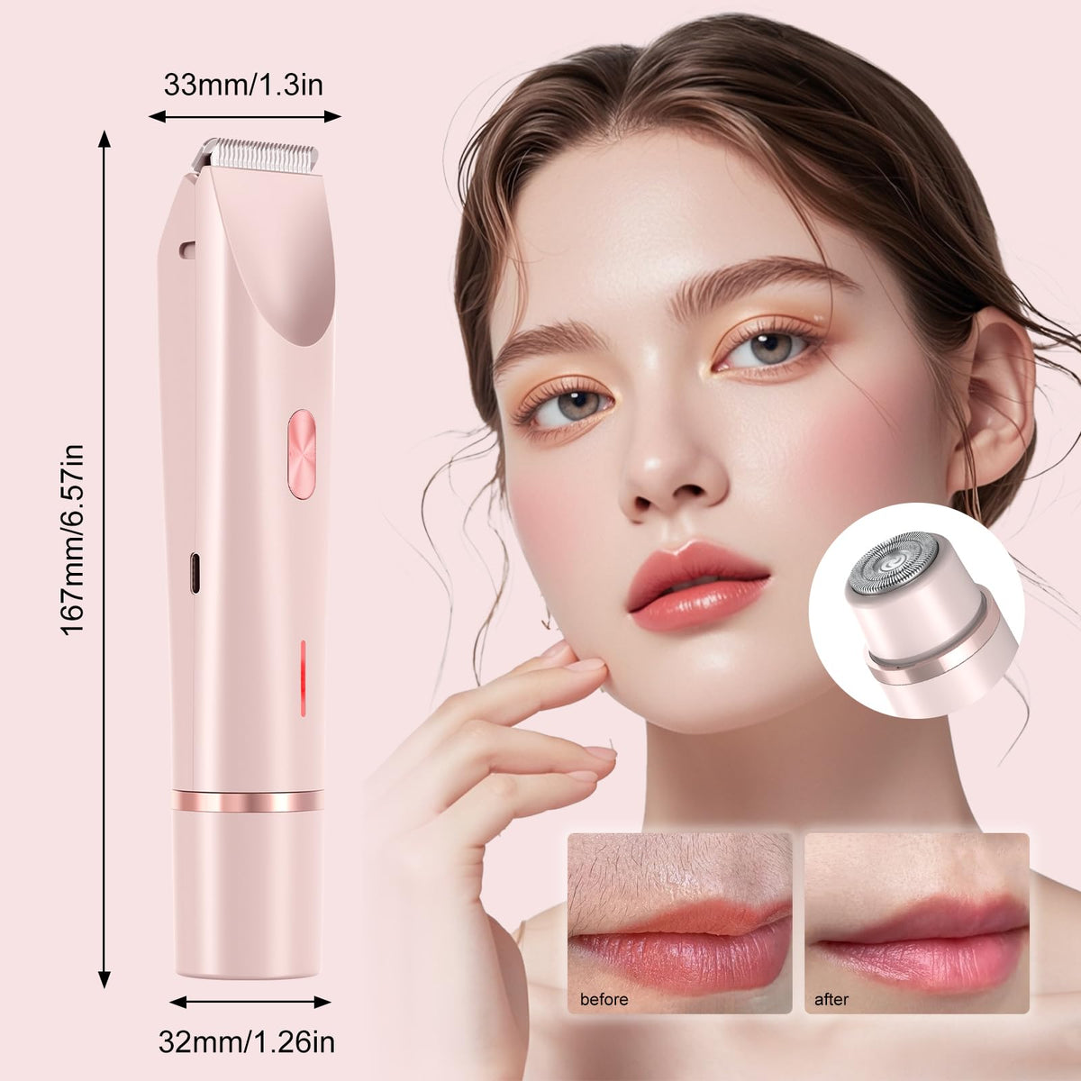 SXIOQI Dermave held in hand to show travel-friendly size and easy grip