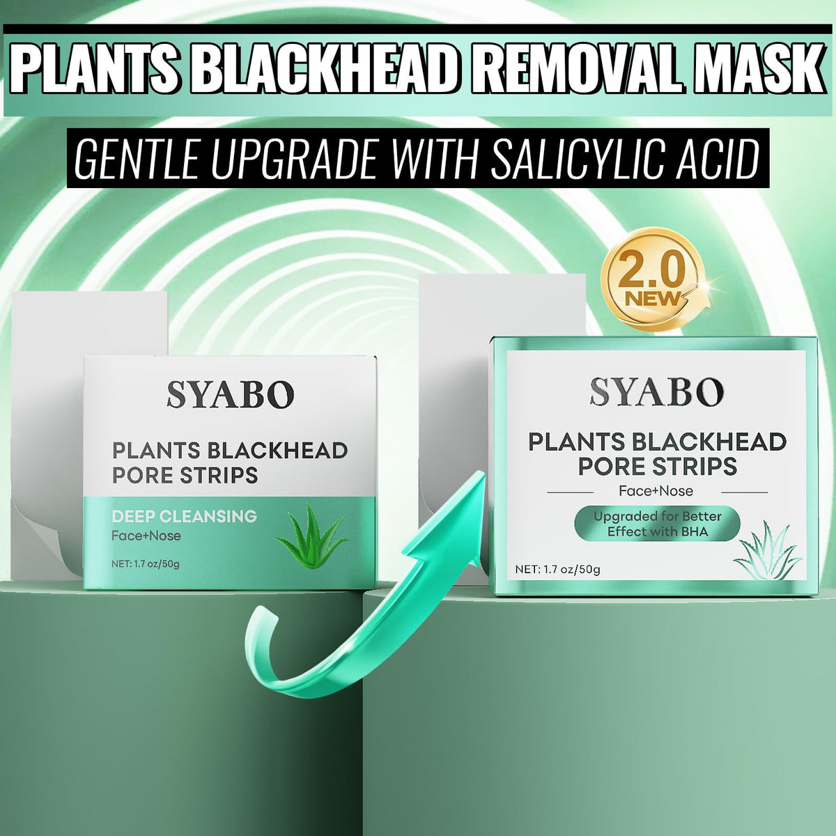 SYABO close-up texture of peel-off mask highlighting smooth clay-rich formula