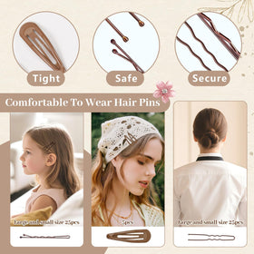 SYGY clear elastics close-up for secure ponytails and invisible hold
